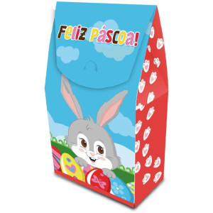 Embalagem Para Doces Pascoa Divertida 9x5x15cm