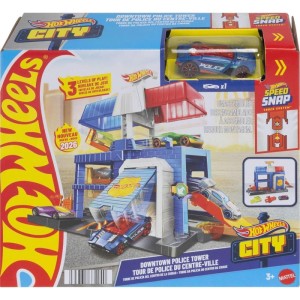 Hot Wheels Pista City Torre De Policia-129002-75057