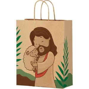 Sacola Decorada Pascoa Pascoa Jesus M 29x24x12cm