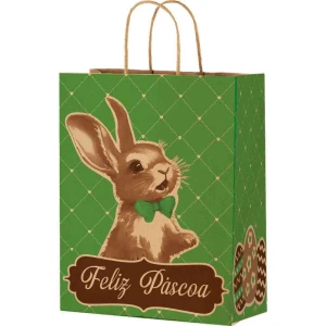 Sacola Decorada Pascoa Pascoa Rabbkit Pp 18x14x7cm