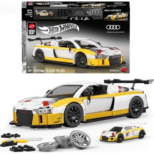 Hot Wheels Brick Shop Elite Audi R8 Lms 1:16 820pcs