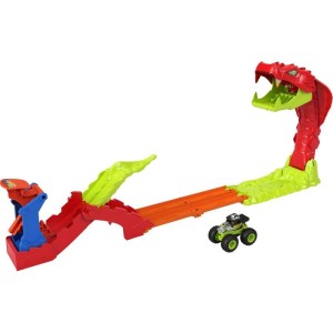 Hot Wheels Pista Monster Truck Ataque Gigantesco Da Serpente