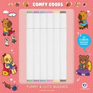 Furry And Cute Buddies - Para Colorir