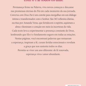 Conversa Com Deus Pai 2026: 365 Reflexões Para Escutar A Voz De Deus Em Cada Dia Do Ano-9786550973452-48138