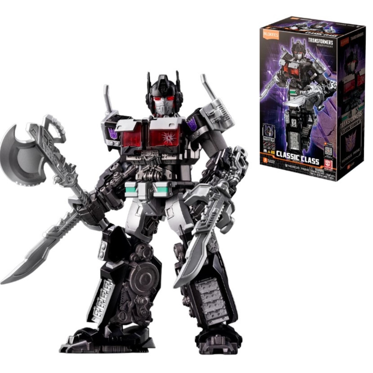 Brinquedo Blokees Model Kit Transformers Nemesis Prime - Caixa Litografada