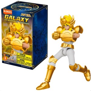 Brinquedo Blokees Boneco Saint Seiya Cygnus Hyoga - Caixa Litografada