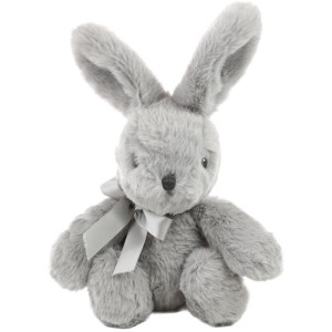 Coelho De Pascoa Coelho Cinza C/laco 24cm