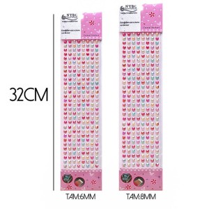 Pedraria 1/2 Perola 8mm Adesiva Colors-125461-20400