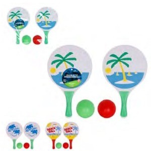 Kit Raquete Frescobol C/1 Bolinha Cx:048