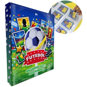 Fichario De Pvc Porta Cards Futebol