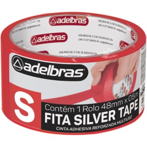 Fita De Alta Resistencia Silver Tape Vermelha 48mmx5m