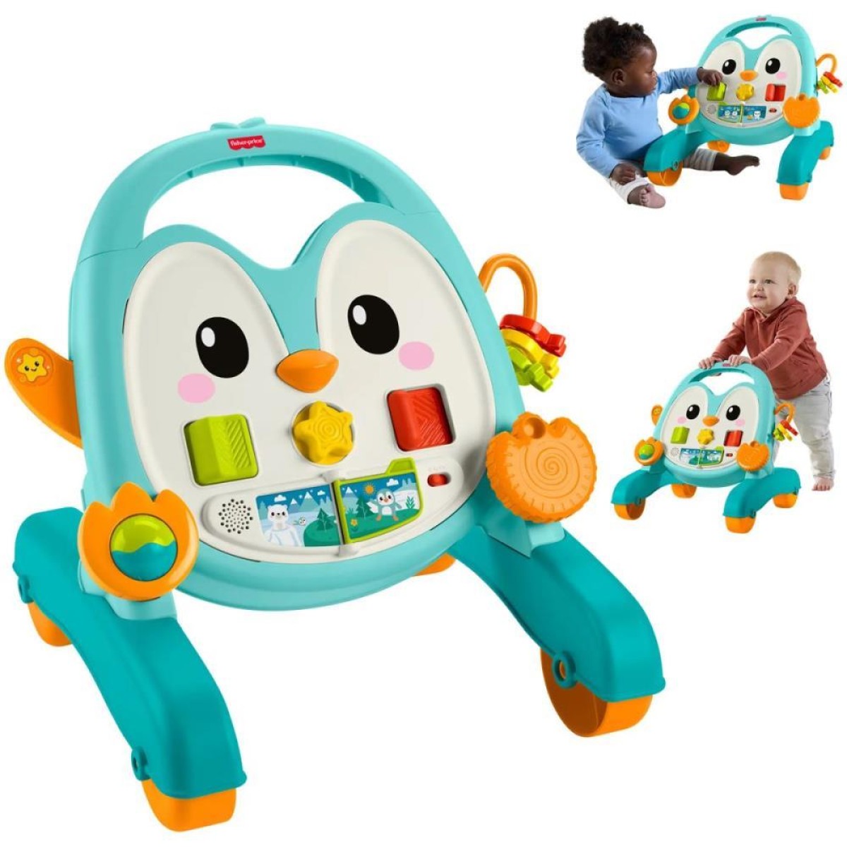 Fisher-price Infant Andador Musical Pinguim Azul