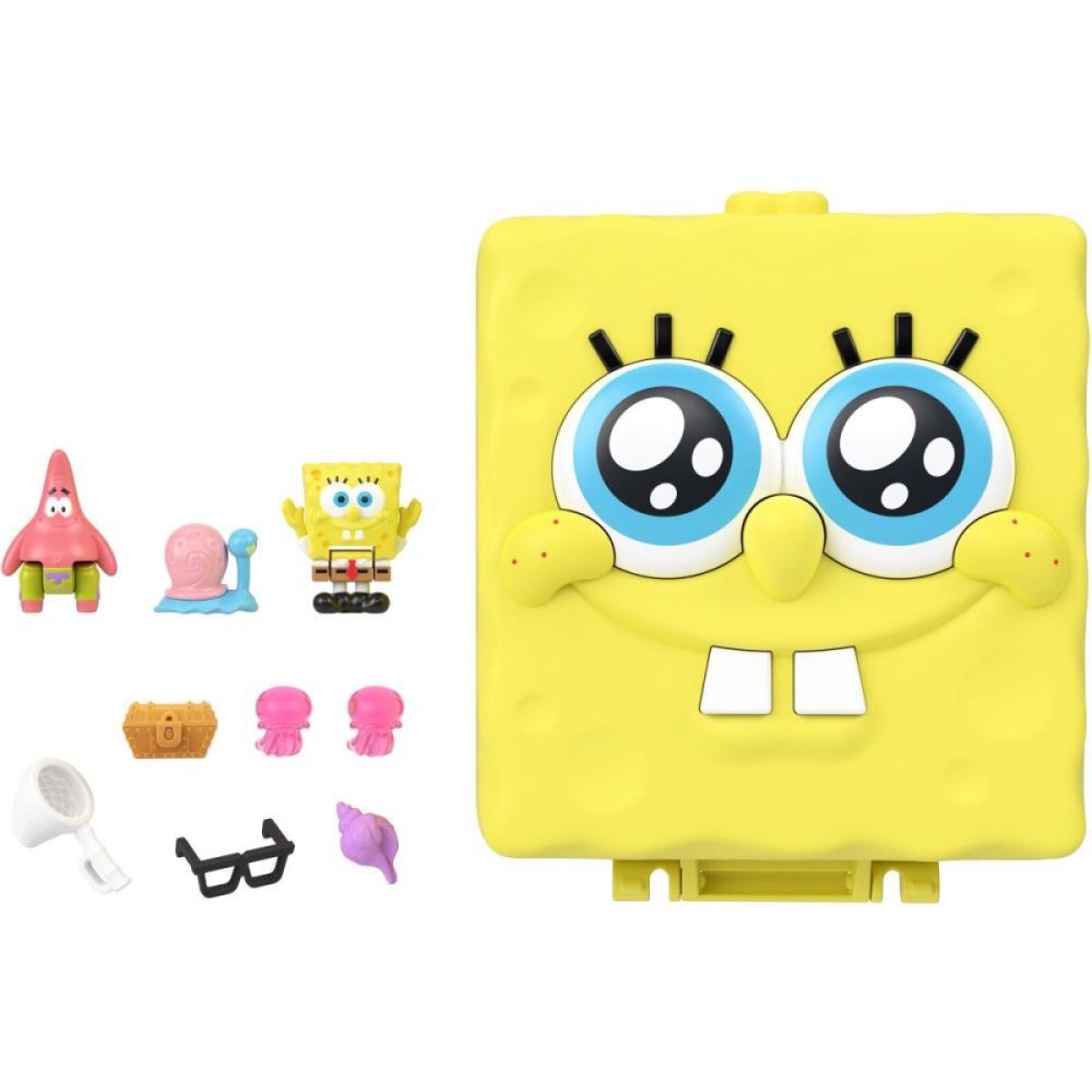 Polly Pocket Micro Conj. Bob Esponja Fenda Do Biq