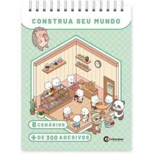 Livro Com Adesivos Cenario Construa Seu Mundo