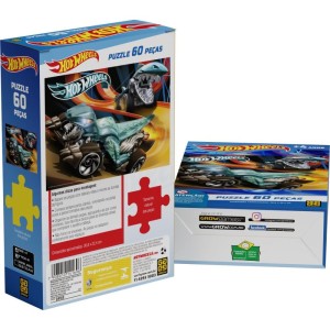 Quebra-cabeca Cartonado Hot Wheels 60 Pecas-128699-68174