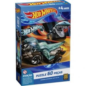 Quebra-cabeca Cartonado Hot Wheels 60 Pecas