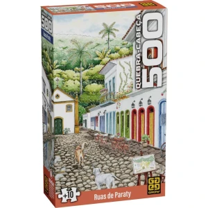 Quebra-cabeca Cartonado Ruas De Paraty 500 Pecas
