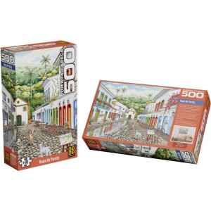 Quebra-cabeca Cartonado Ruas De Paraty 500 Pecas-128696-49475
