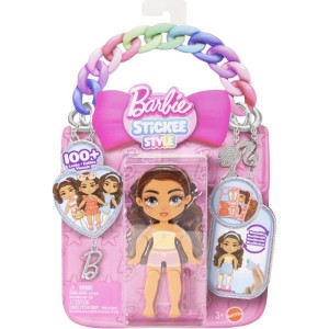 Barbie Stickee Style Boneca Vinil C/stickers-129087-65694