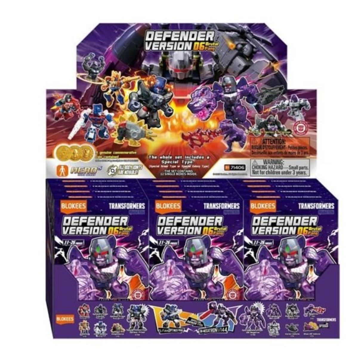 SF・ファンタジー・ホラー BLOKEES Brinquedo Blokees Transformers Defender Brutal Fang 12 I | Auge