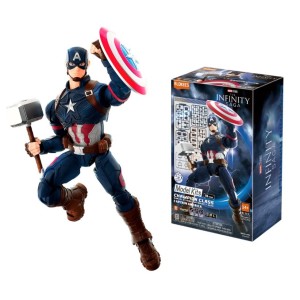 Brinquedo Blokees Champion Capitão América - Caixa Litografada