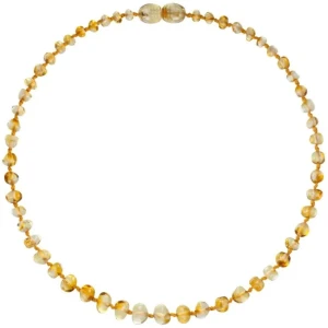 Colar De âmbar Baroque Lemon 32 Cm