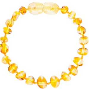 Pulseira De âmbar Baroque Honey 14 Cm