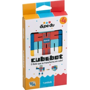 Brinquedo Pedagogico Madeira Dipedu Cubebot