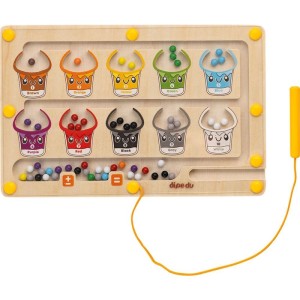 Brinquedo Pedagogico Madeira Dipedu Labirinto Magnetico-128203-48717