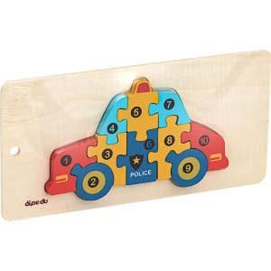 Quebra-cabeca Madeira Dipedu Carro 10 Pecas-128200-48468