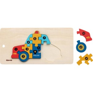 Quebra-cabeca Madeira Dipedu Carro 10 Pecas-128200-97935