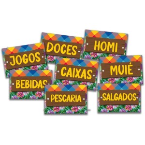 Artigo Para Decoracao Placas Inform.festa Junina (s)