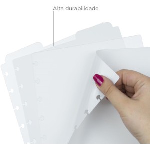 Caderno Inteligente Divisorias Grande Clean C/04 Unid.-127794-34434