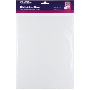 Caderno Inteligente Divisorias Grande Clean C/04 Unid.-127794-61198