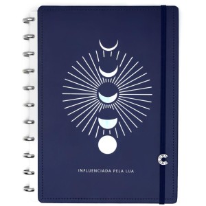 Caderno Inteligente Grande Influenciada Pela Lua 80f By Mica