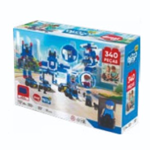 Xk121 Policia Click 340 Peças (2pç)