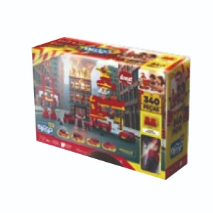 Xk122 Bombeiro Click 340 Peças (2pç)