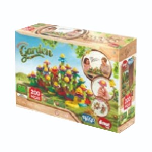 Xk124 Blocolandia Click Garden Jardim De Blocos 200 Peças(4pç)