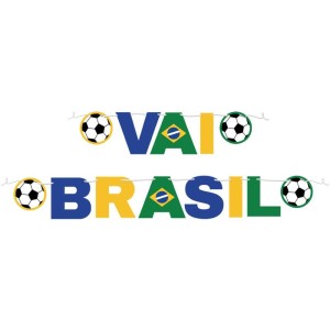 Artigo Para Decoracao Faixa Dec. Vai Brasil Copa 202