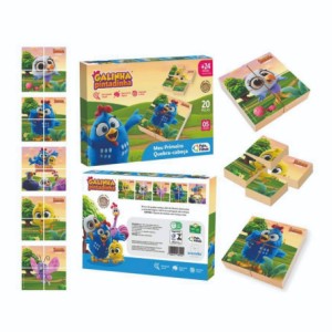 Meu Primeiro Q. Cabeca 20 Pcs - Galinha Pintadinha - Madeira