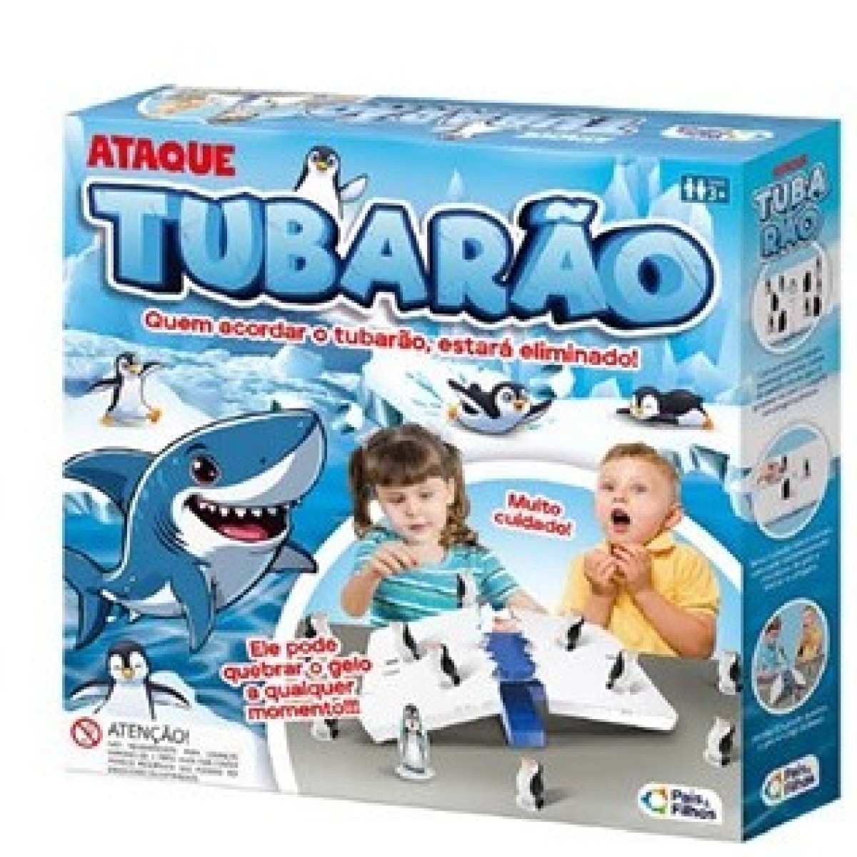 Brinquedo Ataque Tubarao 20 Cm - Caixa Litografada