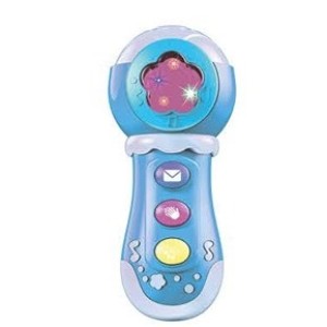 Microfone Baby Com Luz E Som - Azul