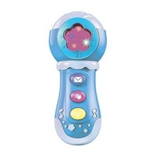 Microfone Baby Com Luz E Som - Azul