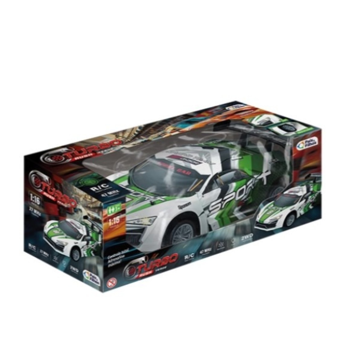 Carrinho De Controle Turbo Rush Verde