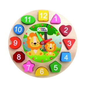 Relogio De Formas Tic-tac - Madeira