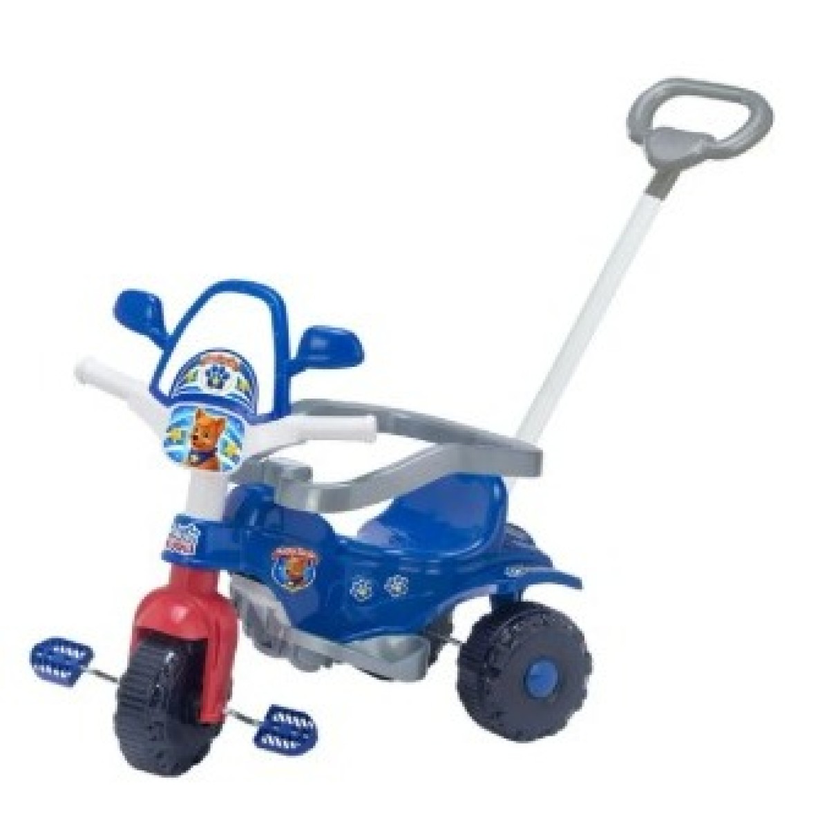 Triciclo Police Au-au C/haste de ferro