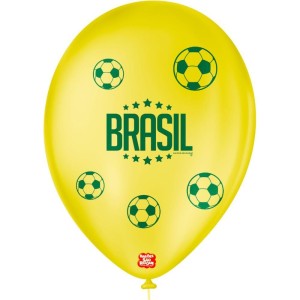 Copa Do Mundo Balao 9 Decorado Brasil (s)-129400-80429