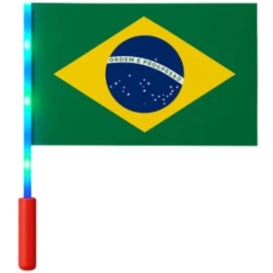 Copa Do Mundo Bandeira Br.hast.mao Led 20x28