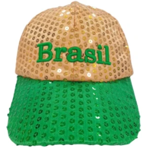Copa Do Mundo Bone Brasil Lantejoula