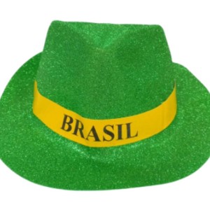 Copa Do Mundo Chapeu Brasil Plast.c/glitt(s)